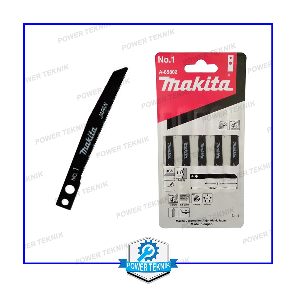 Mata Jigsaw Besi No 1 MAKITA A-85802 Mata Mesin Jigsaw Potong Besi Jig Saw