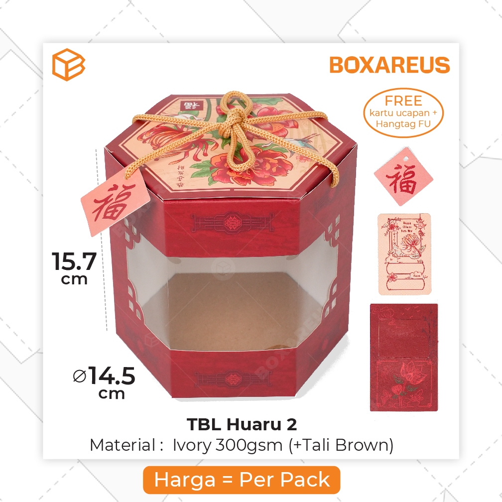Packaging Toples Imlek Hampers CNY Kemasan Cookies | TBL HUARU 2