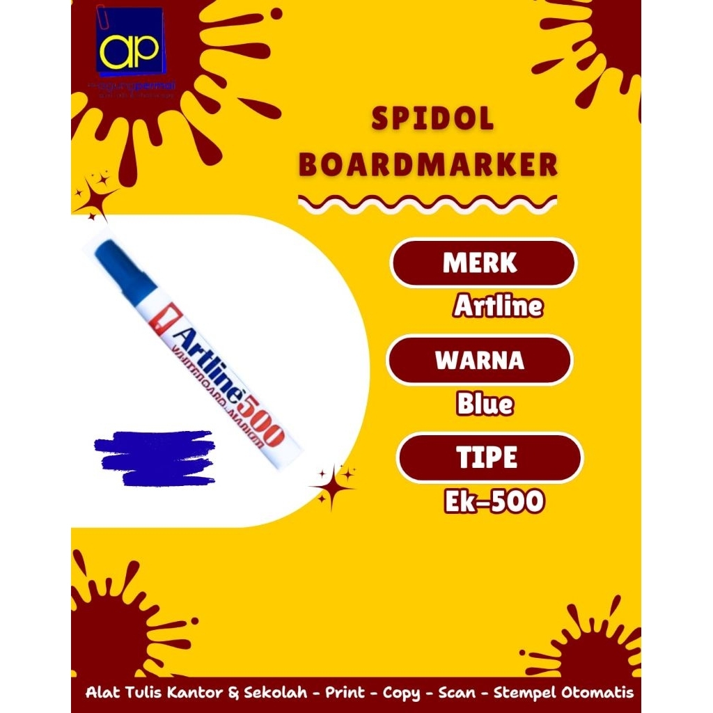 Spidol Artline 500 Whiteboard Marker