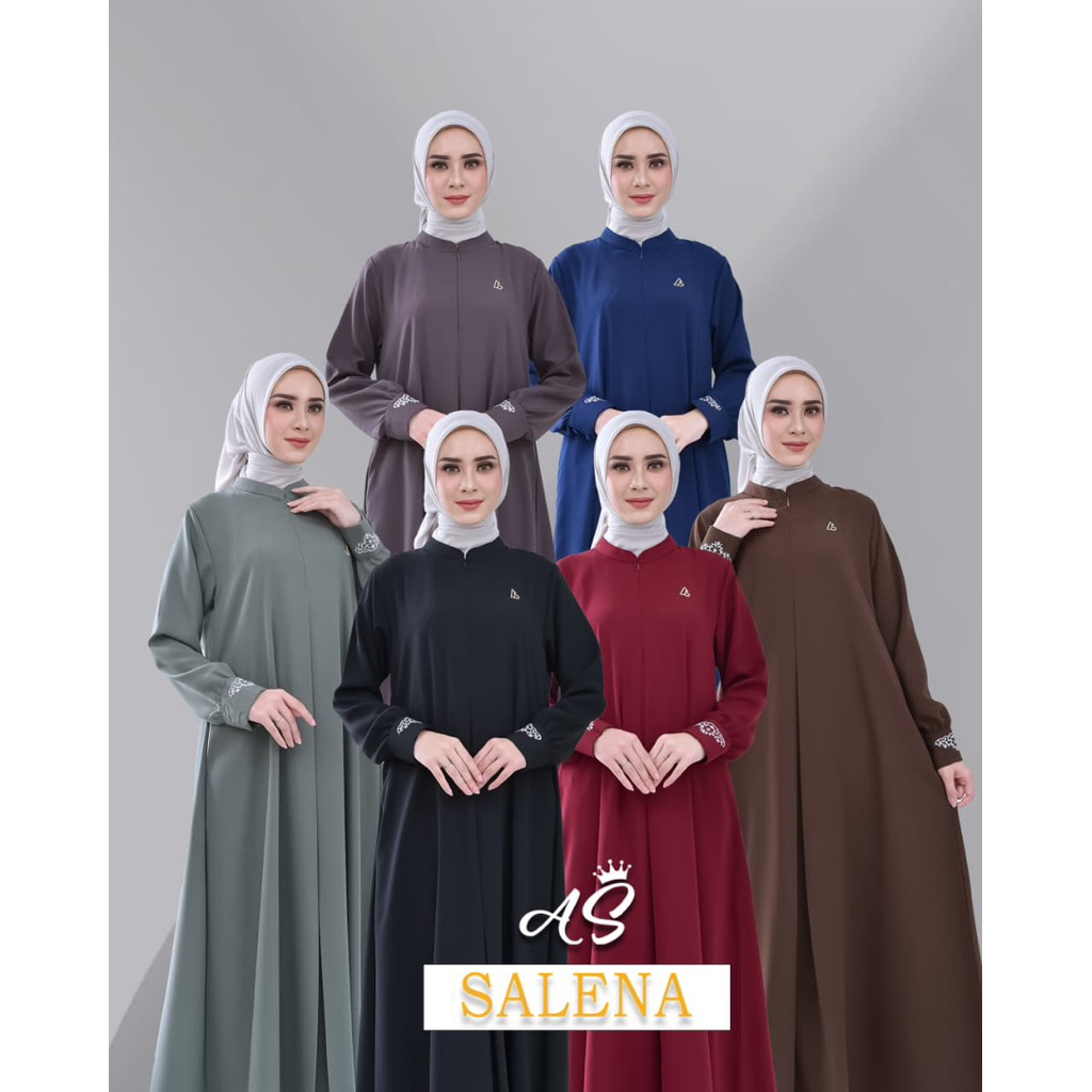 SALENA GAMIS ( KHUSUS HITAM ) - BY AYU SANDRA MOSLEM FASHION