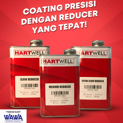 Thinner tiner PU Hartwell medium reducer pengencer cat PU clear pernis 1liter