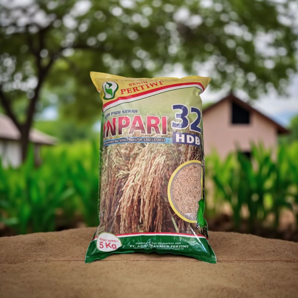 Inpari 32 pertiwi benih padi unggul kemasan 5kg