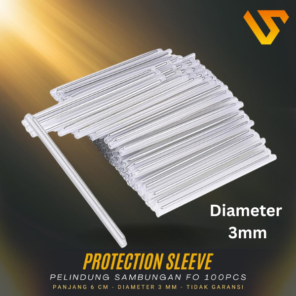 Protection Sleeve Fiber Optic 6CM|Penyambung Core FO 100PCS