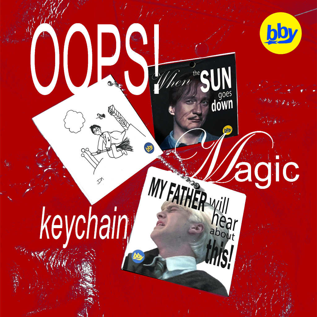 bibyol OOPS Magic Harry, Draco, Remus Lupin Keychain Fanmerch unoff