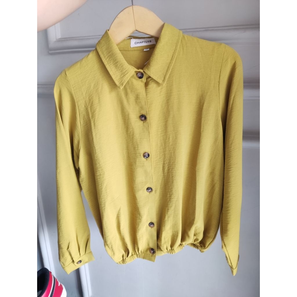 CHAPTER9 kemeja lengan panjang lemon