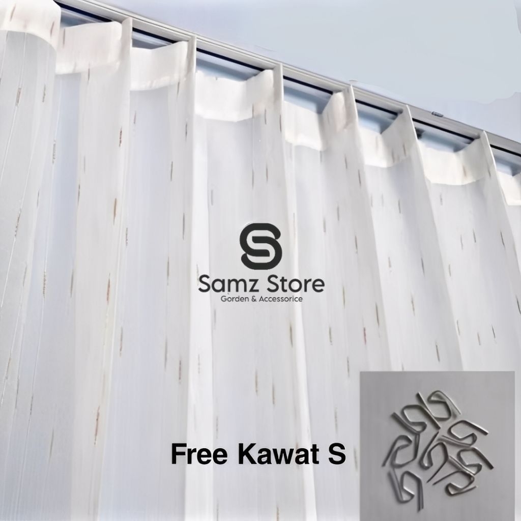 Vitrase Gorden Import Serat Gold & Silver | Gorden Vitrase Siang | Gorden  Serat