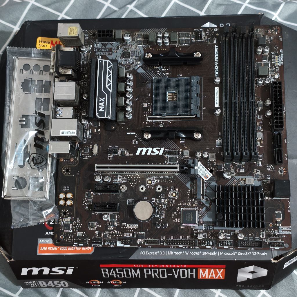 MSI B450M Pro-HDV Max AM4 Bekas