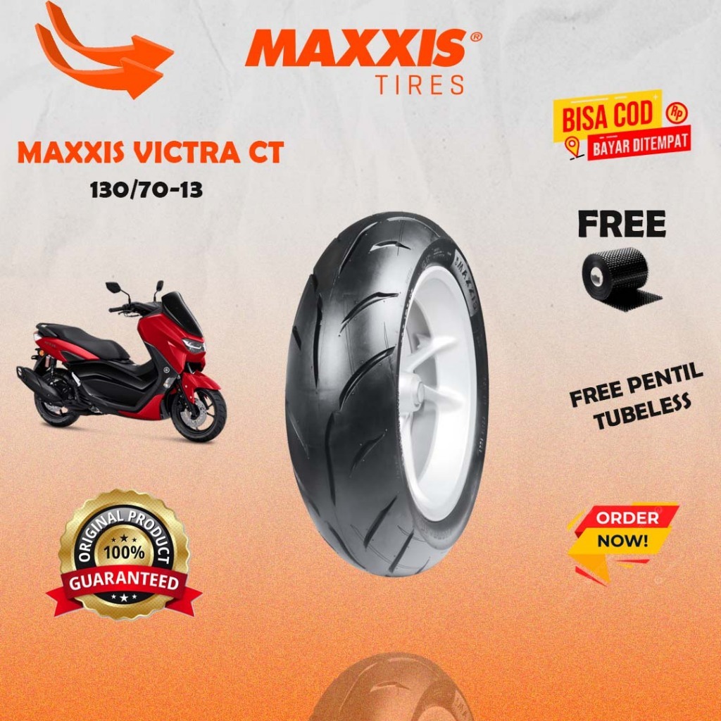 MAXXIS VICTRA 98 CT 130 / 70 - 13 / BAN MAXXIS 130/70-13 / 130-70-13 TUBELESS BAN LUAR / BAN NMAX / 