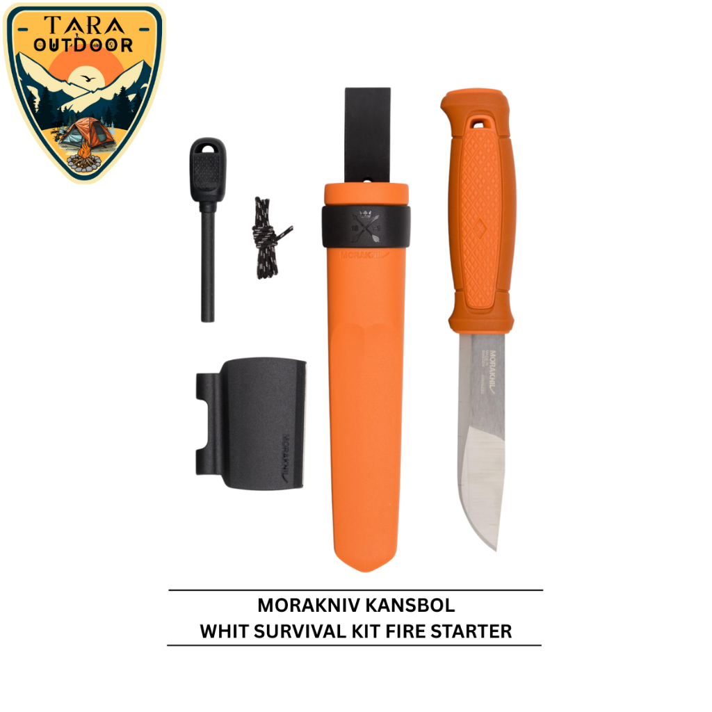 Pisau Morakniv Kansbol Outdoor Bushcraft Survival Kit Stainless Steel