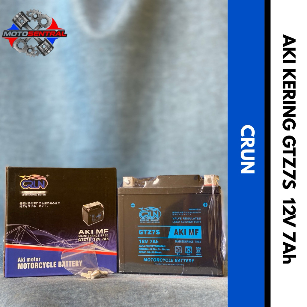 Aki Kering GTZ7S Crun | Satria Fu, Vario 125, Beat Esp CBS, Megapro new, Freegoo