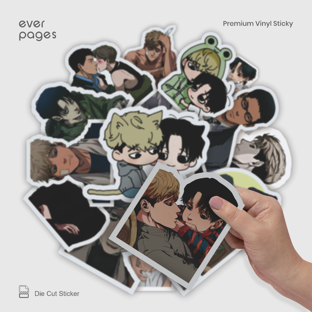 (25 pcs) Sticker Manhwa Killing Stalking Waterproof - Laptop, HP, Buku