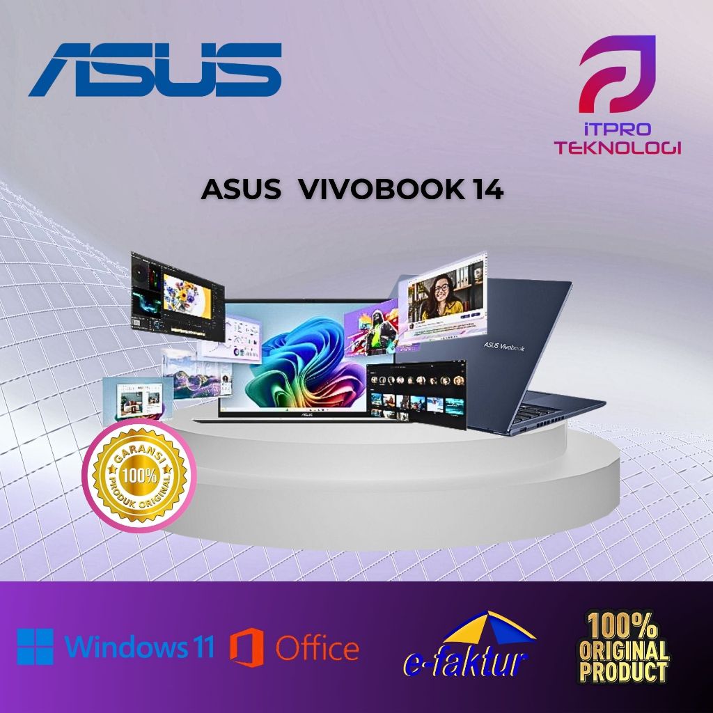 ASUS VIVOBOOK 14 M1407KA RYZEN AI 5-340 16GB 512GB 14" WUXGA W11+OHS+M365B