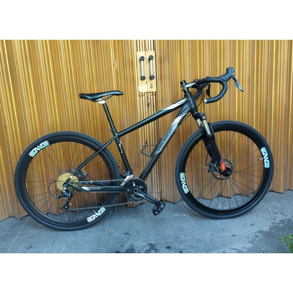 sepeda gravel polygon heist 5 black phantom alloy 700c - 2nd