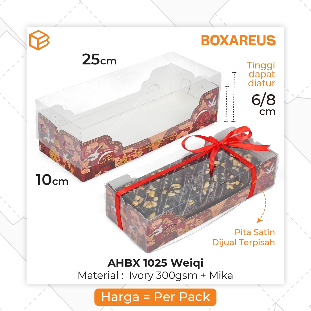 HP - Box Mika CNY Dus Roll Cake Imlek Packaging Atur Tinggi AHBX 1025 Weiqi