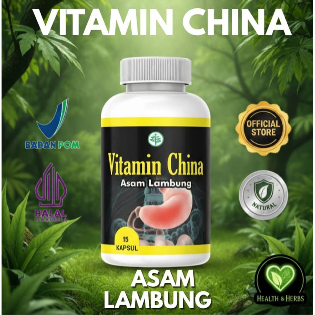 Vitamin China Asam Lambung - Obat Herbal Maag Akut GERD Nyeri Ulu Hati