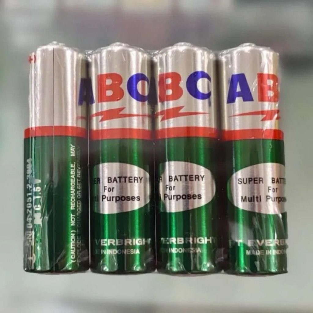 BATERAI ABC HIJAU AA ( 4 PCS )
