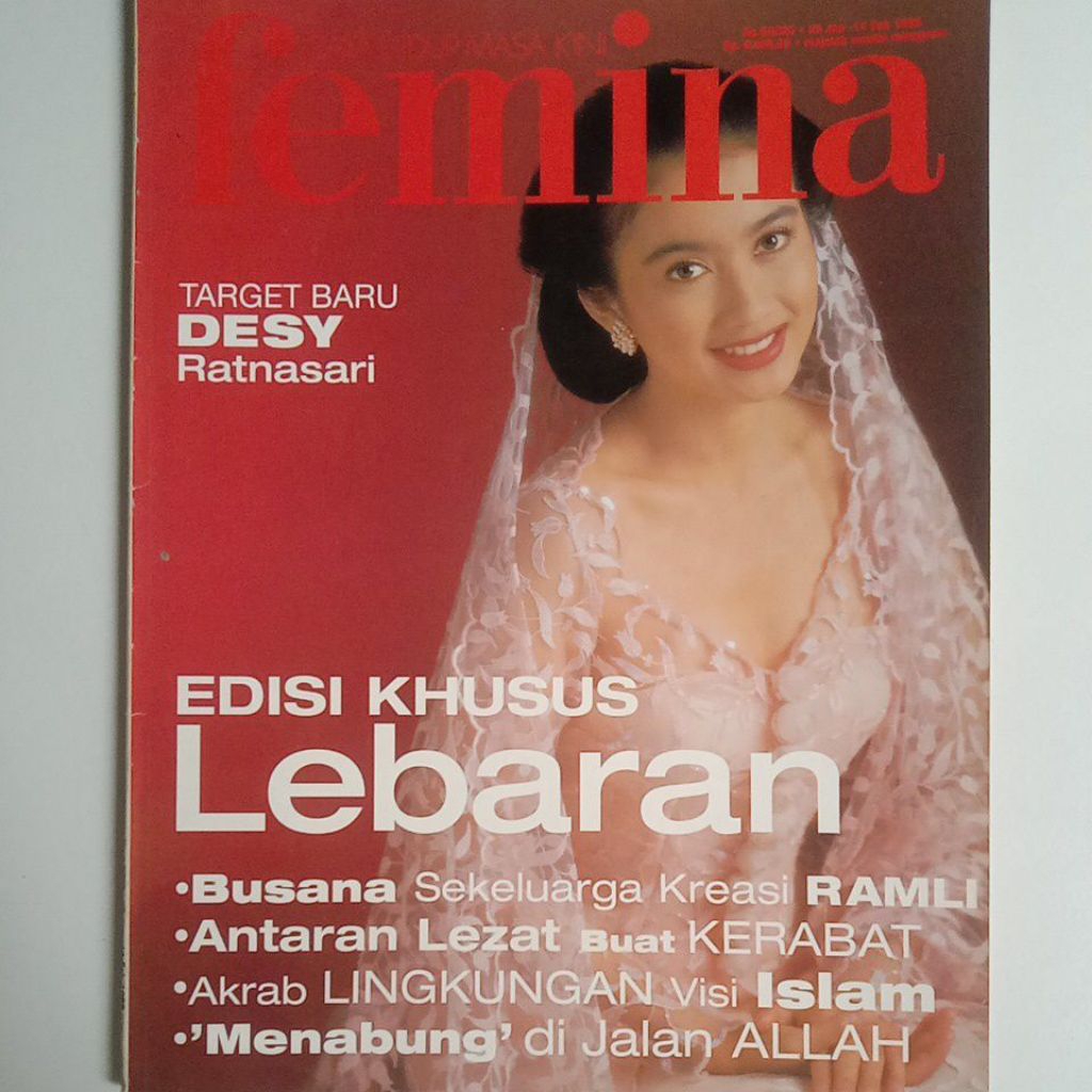 Majalah Femina Tahun 1998 Cover Desy Ratnasari