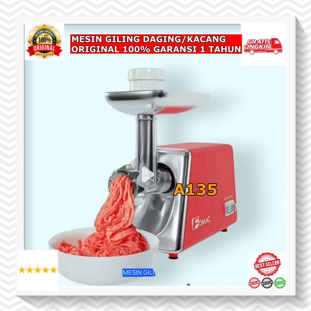 A135 ALAT PERALATAN GILING PUR VOER SAYURAN KACANG PENGHALUS PELET AYAM IKAN MAKANAN Mesin penggilin