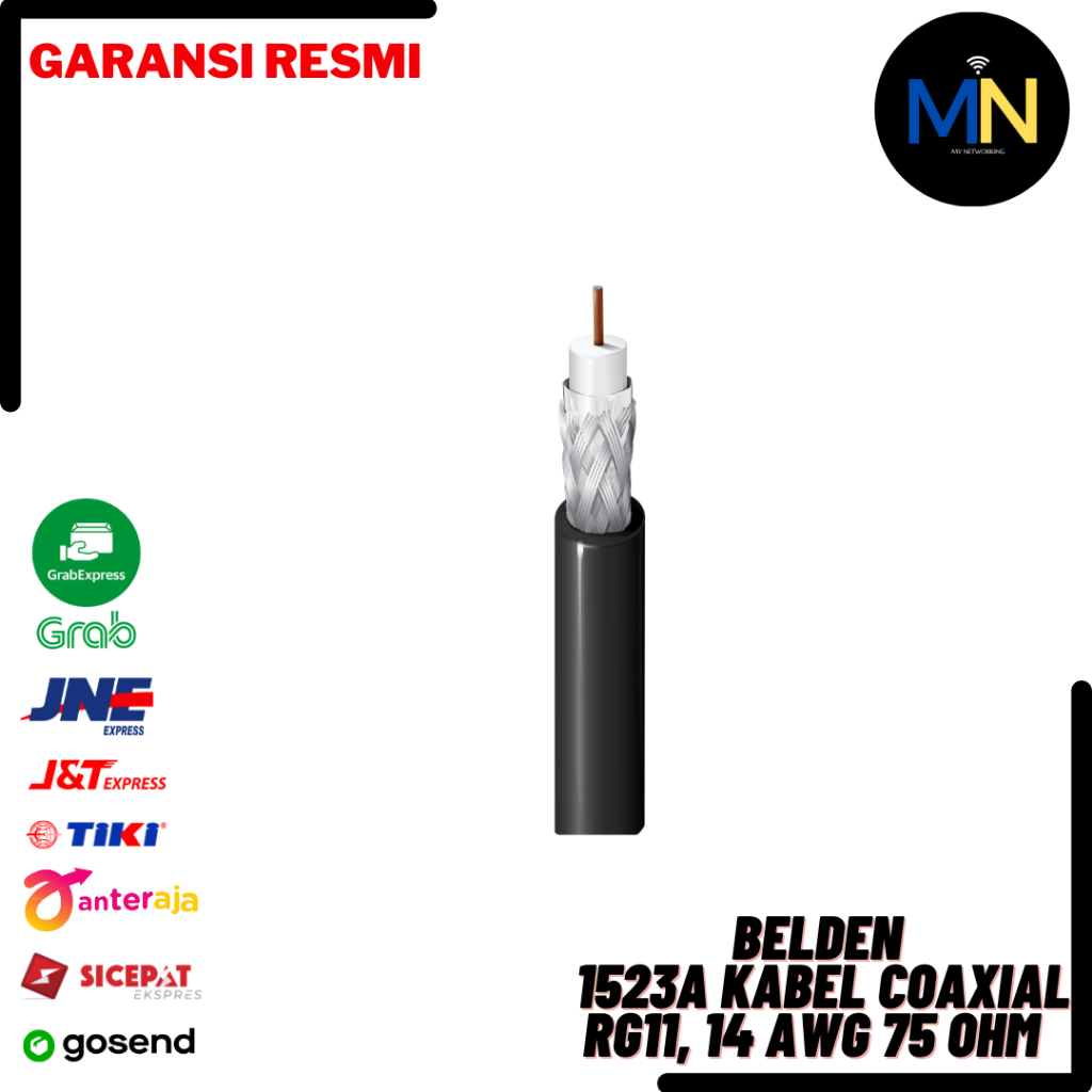 BELDEN 1523A Kabel Coaxial RG11, 14 AWG 75 Ohm belden 1523 a rg 11