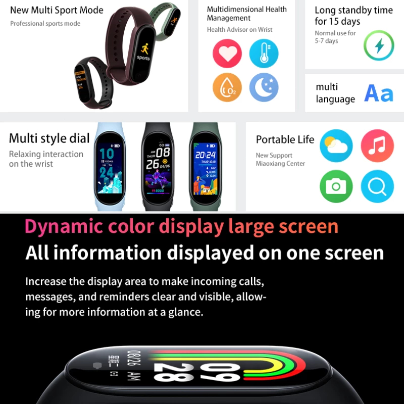 Promo Terbaru 100% Ori Huawei Smart Band M10 Pria Smartband Smartwatch Wanita Jam Tangan Elektronik