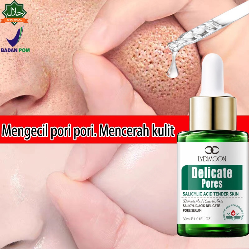 asam salisilat Serum Mengecilkan pori pori wajah penghilang komedo dan pori pori 30ml Serum Pori Bes