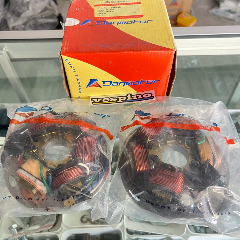 SPUL PENGAPIAN CDI VESPA KOMPLIT DANMOTOR/SPUL SET VESPA PXE EXCLUSIVE EXCEL