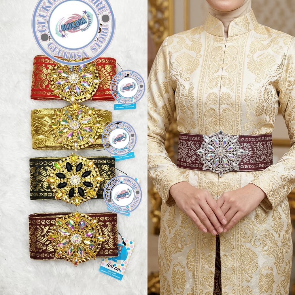 OBI KEBAYA IKAT PINGGANG/SABUK/BELT, UNTUK KEBAYA, TUNIK, KAFTAN, TARI, BAJU DAERAH, KARTINI AN DLL