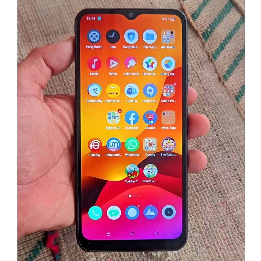 LCD Touchscreen Ori Asli Copotan Realme C21 / C20 / C11 2021