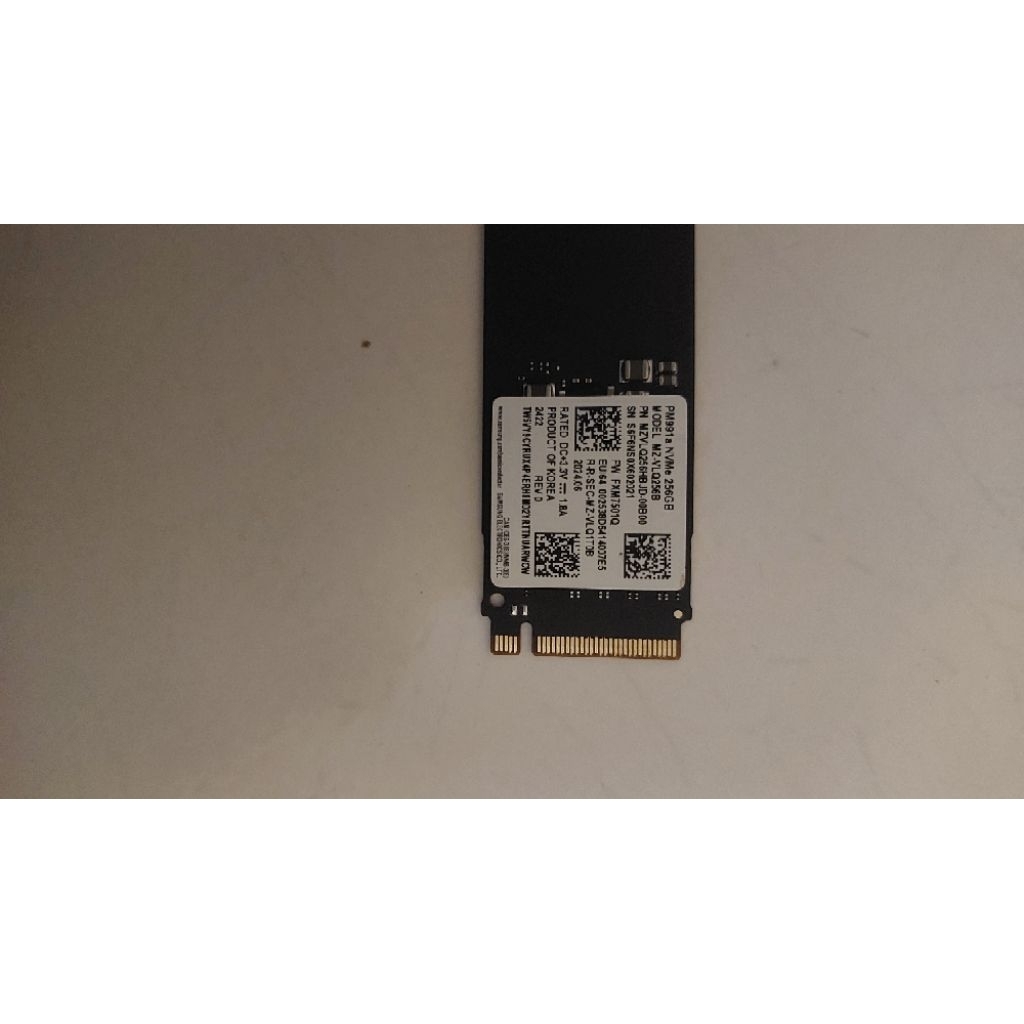 SSD NVME Samsung 256gb Original