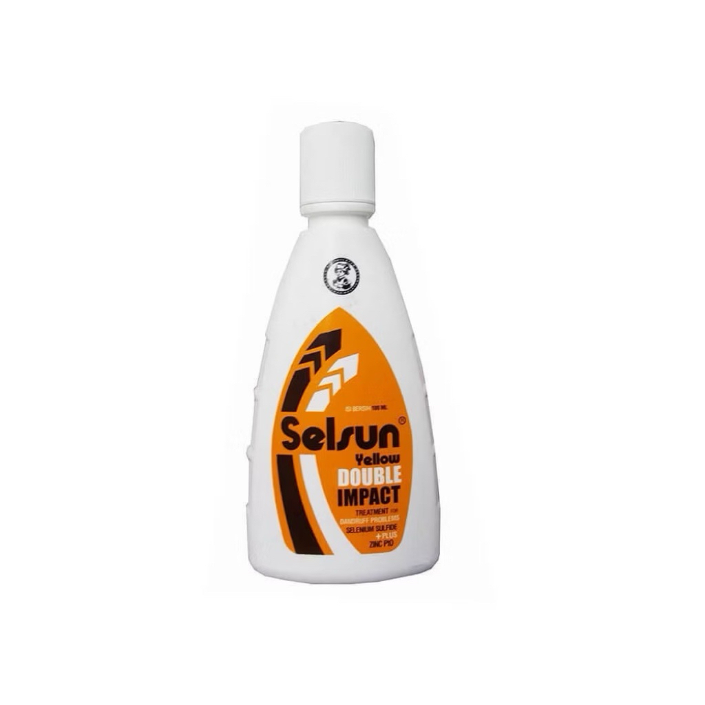 Selsun Shampoo Yellow Double Impact - selsun shampoo anti ketombe