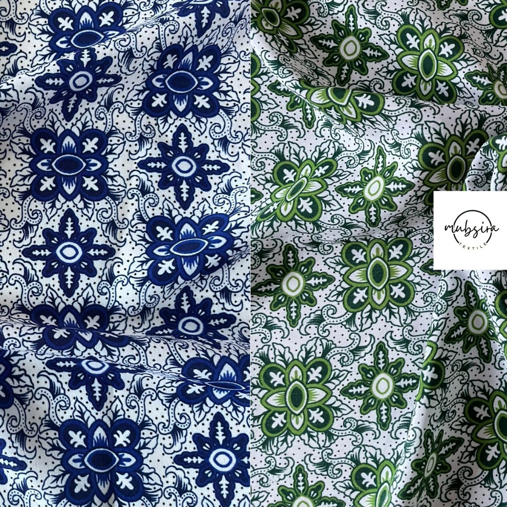 Kain Seragam Sekolah Meteran Premium Batik Hijau Madrasah Ibtidaiyah