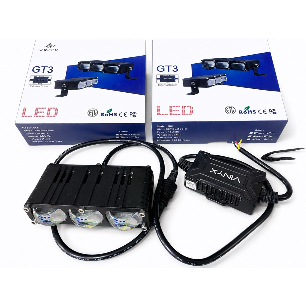 Lampu Tembak LED Vinyx Laser Gun GT3 3 Mata External Driver Laser Gun
