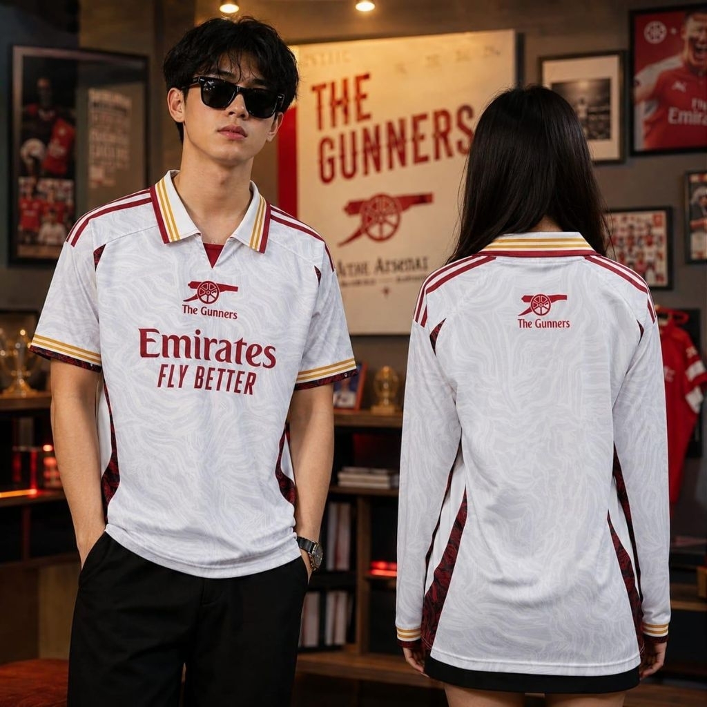 JERSEY ARSENAL AWAY EDITION RETRO VINTAGE CLASSIC CASUAL
