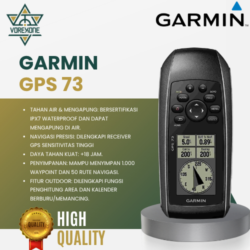 Garmin GPS 73 Original - Alat Navigasi GPS Garmin 73 Kapal Laut Mancing Outdoor Waterproof