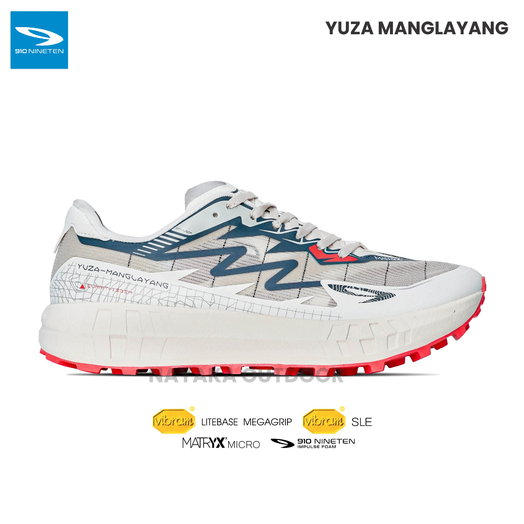 910 Nineten Yuza Manglayang Sepatu Trail Running Vibram Nineten Sepatu Lari Trail Run Gunung Hiking 