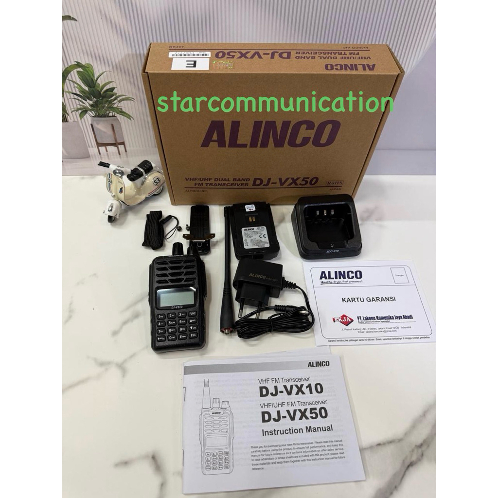 HT Alinco DJ-VX50 Dualband VHF UHF Waterproof Airband