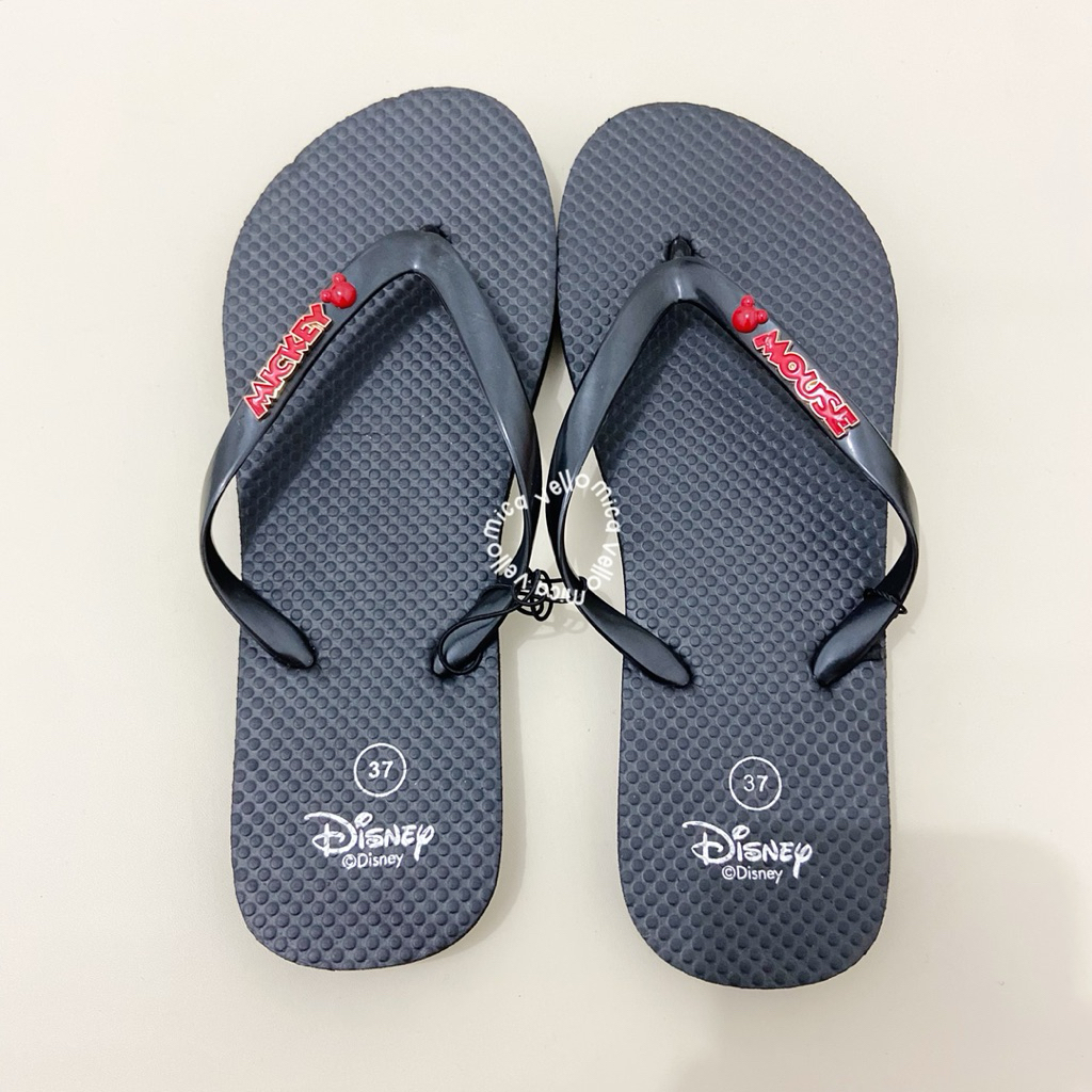 sandal rubi mickey mouse charm black