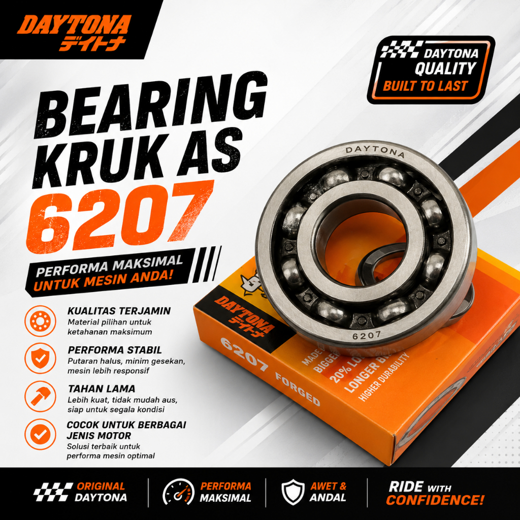 BEARING KRUK AS 6207 FORGING DAYTONA C3-HISPEED KRUK AS