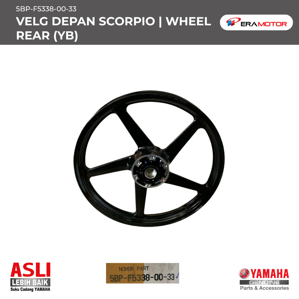 VELG DEPAN SCORPIO | WHEEL REAR (YB) (5BP-F5338-00-33)