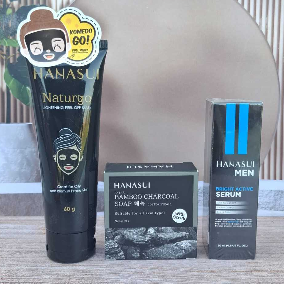 paket hanasui 3in1 perawatan wajah paket pemutih paket hanasui lengkap