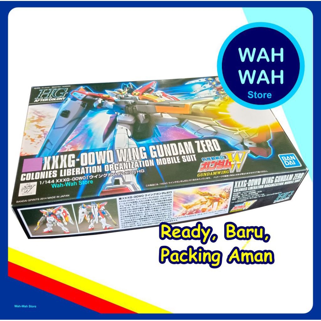 BARU BANDAI ORIGINAL HG Wing Gundam Zero