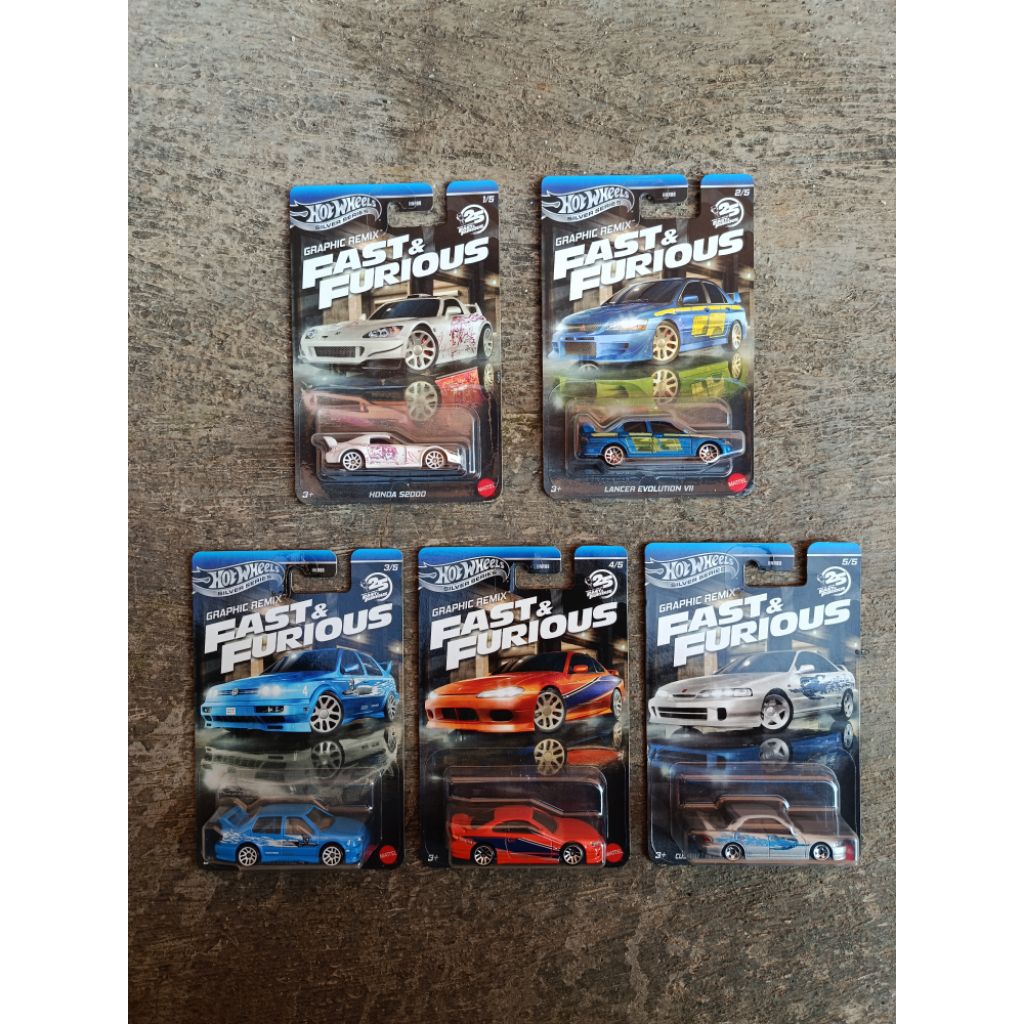 Hotwheels Fast Furious Set