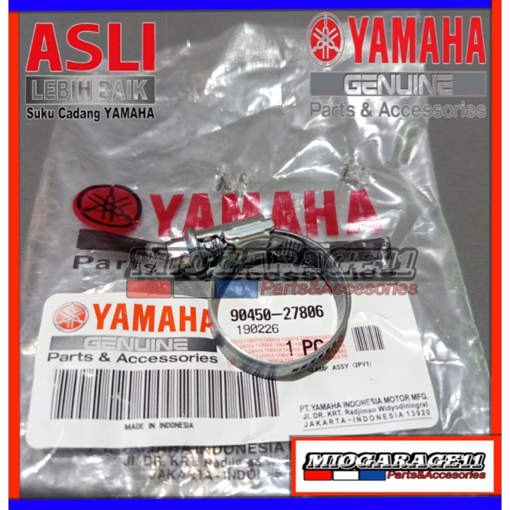 Hose Clamp Assy Clam Klem Kleman Selang Radiator Yamaha Jupiter MX 135 Old New Vixion MX King Origin