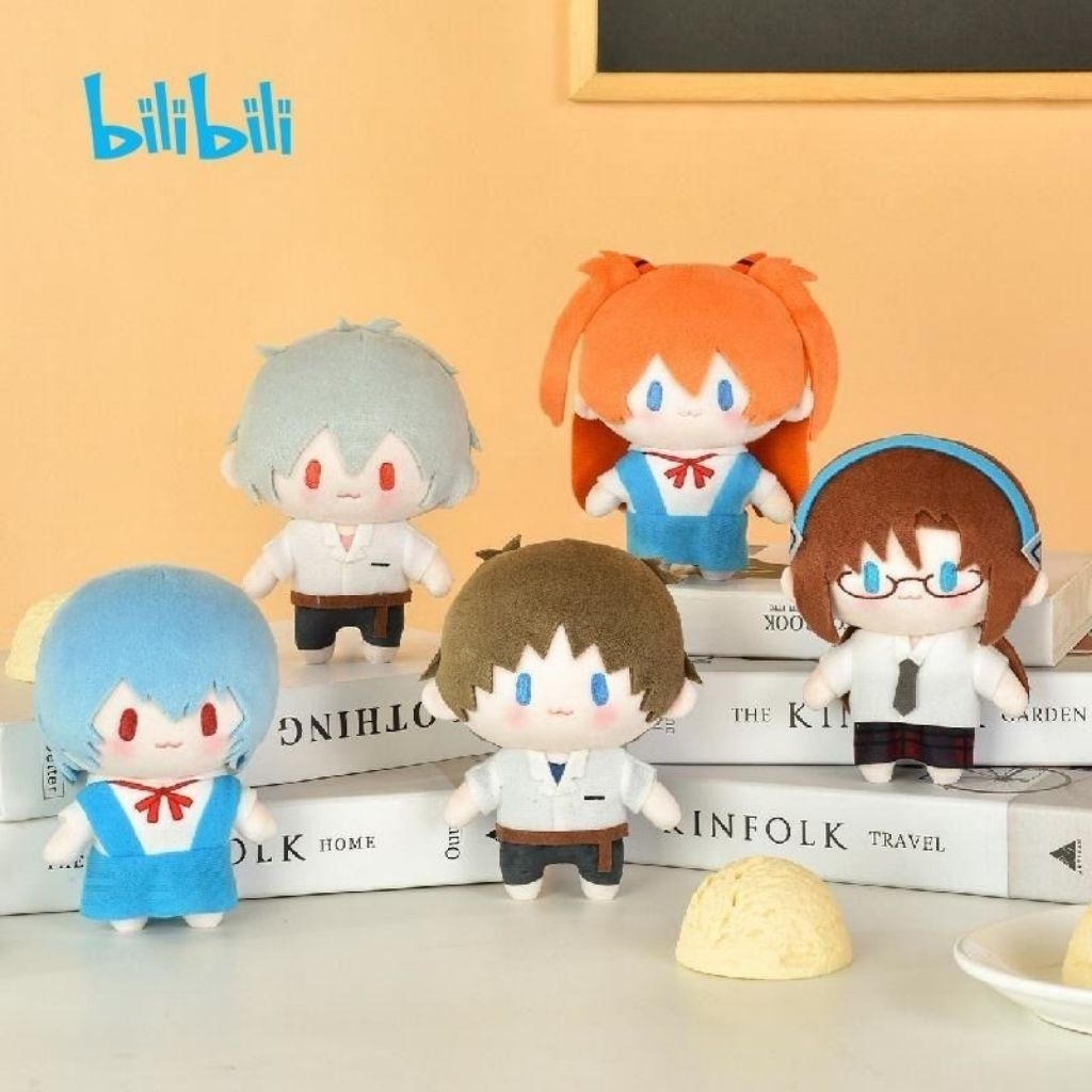 [PRE-ORDER]Boneka Anime Plushie Neon Genesis Evangelion 15CM Kaworu Shinji Asuka Rei Ayanami Import 