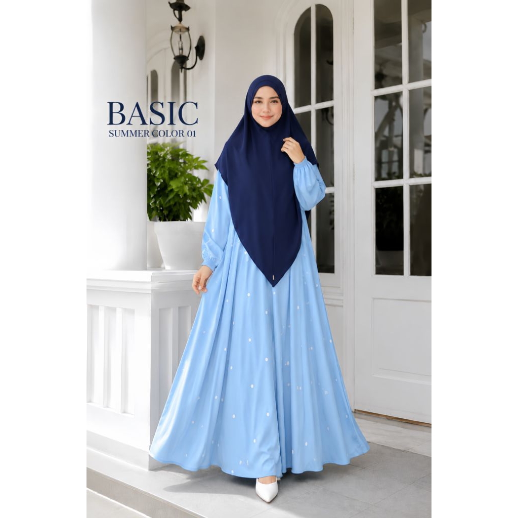 GAMIS BASIC SUMMER BY ZAFEETRI (GAMIS SAJA) // GAMIS SYARI ARABIAN TWILL PREMIUM