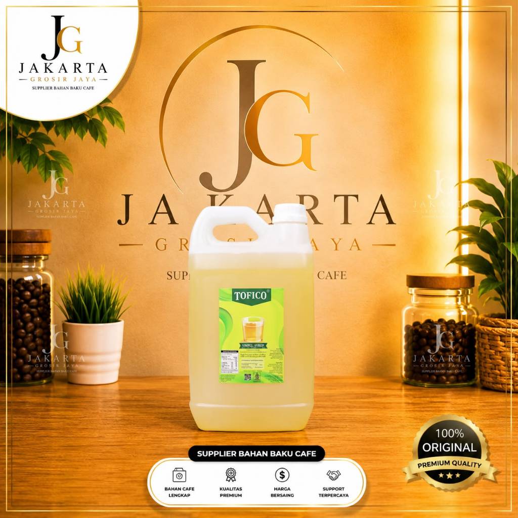 TOFICO Simple Syrup 5L / Simple Syrup Tofico / Gula Cair