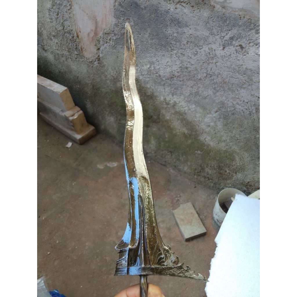 bilah keris bali 43 cm..luk5 garap standart (B2)