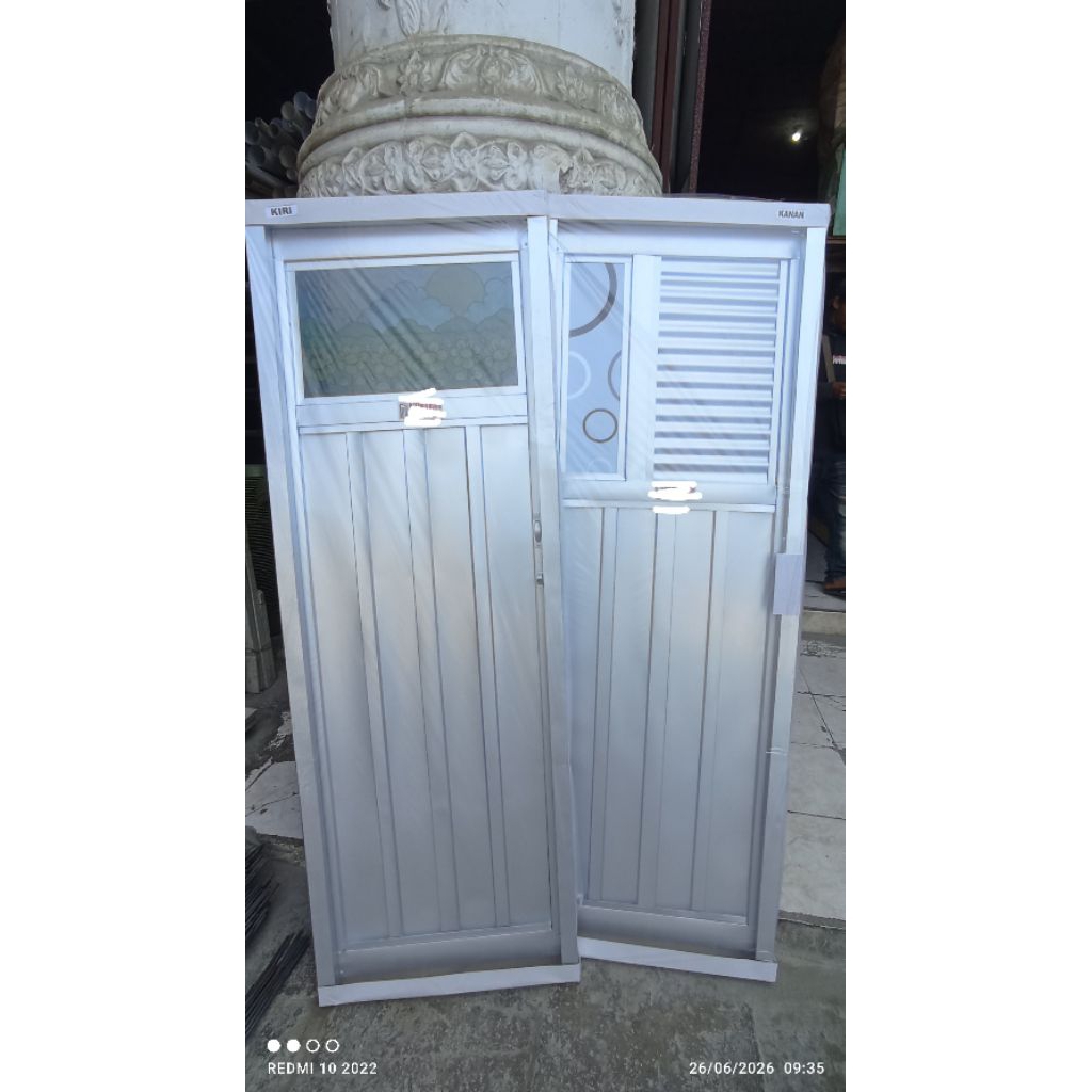 Pintu Kamar Mandi  Galvalum Standart Minimalis ( baja ringan 0,25)