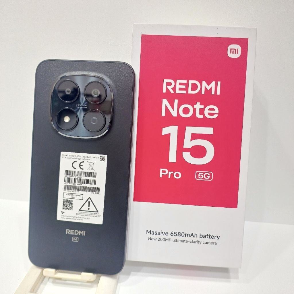 REDMI NOTE 15 PRO 5G 8/256GB HANPHONE SECOND FULLSET BATANGAN ORIGINAL BERGARANSI