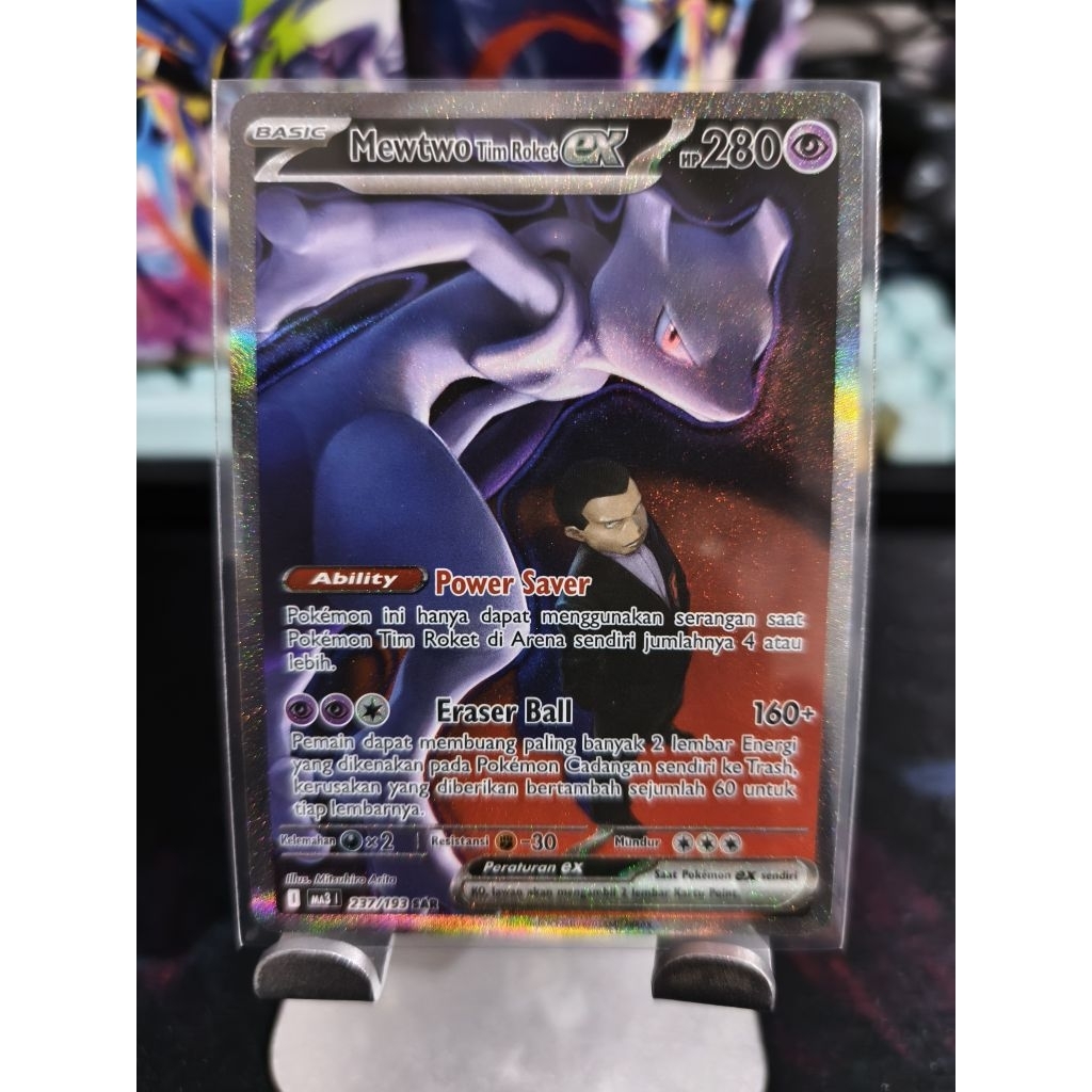 237/193 - Mewtwo Tim Roket EX SAR - MA3 - Evolusi Mega Impian EX